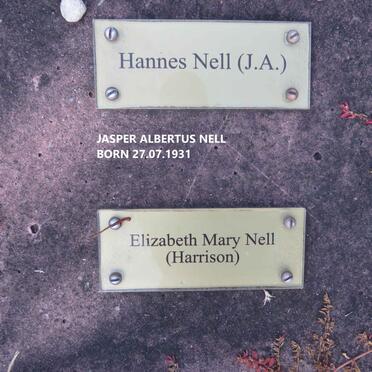 NELL J.A. &amp; Elizabeth Mary nee HARRISON