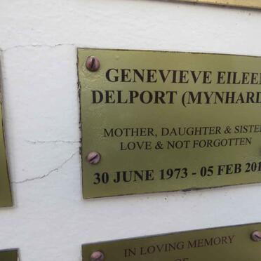 DELPORT Genevieve Eileen nee MYNHARDT 1973-2012