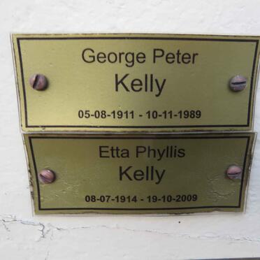 KELLY George Peter 1911-1989 &amp; Etta Phyllis 1914-2009