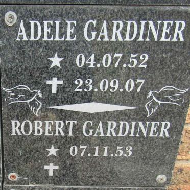 GARDINER Robert 1953- &amp; Adele 1952-2007