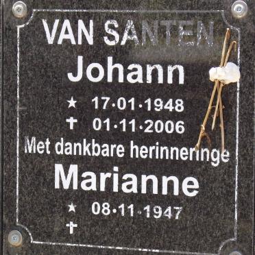 SANTEN Johann, van 1948-2006 &amp; Marianne 1947-