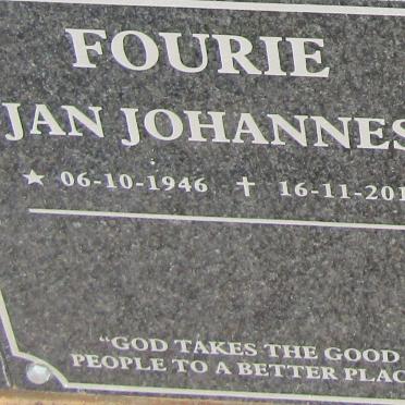 FOURIE Jan Johannes 1946-2013