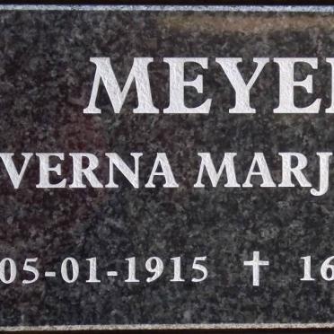 MEYER Verna Marjorie 1915-2011