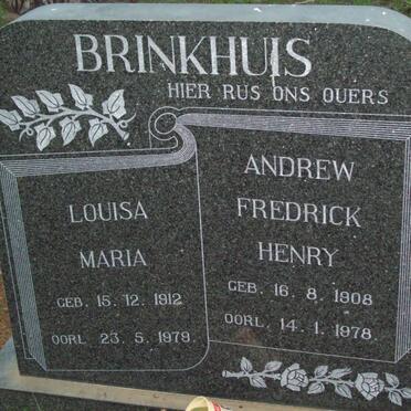 BRINKHUIS Andrew Fredrick Henry 1908-1978 &amp; Louisa Maria 1912-1979