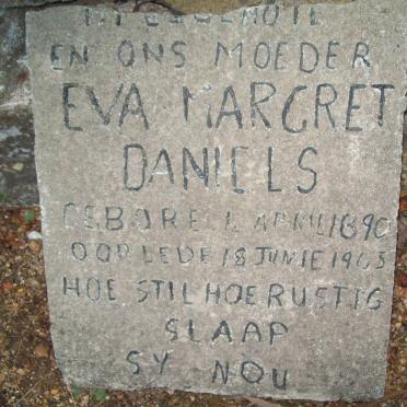 DANIELS Eva Margret 1890-196?