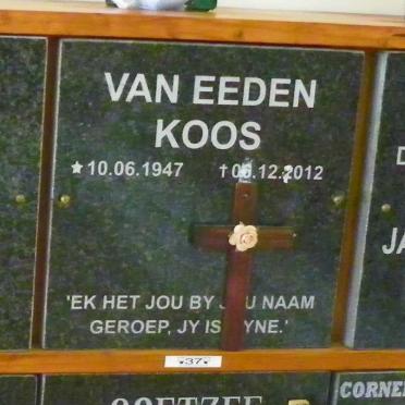 EEDEN Koos, van 1947-2012