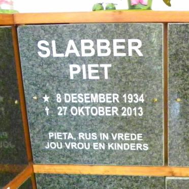 SLABBER Piet 1934-2013