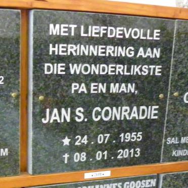 CONRADIE Jan S. 1955-2013