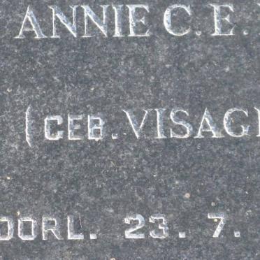 ERWEE Annie C.E. nee VISAGIE -1929