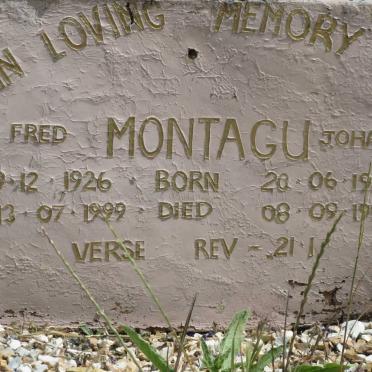 MONTAGU Fred 1926-1999 &amp; Johanna 1930-1994