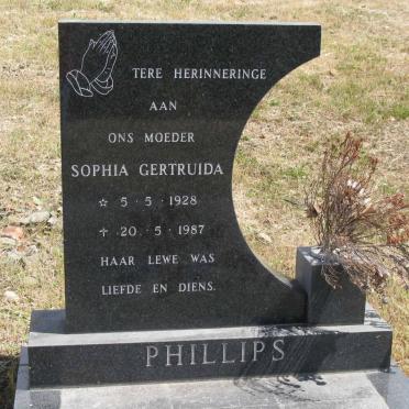 PHILLIPS Sophia Gertruida 1928-1987