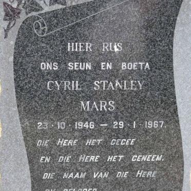 MARS Cyril Stanley 1946-1967