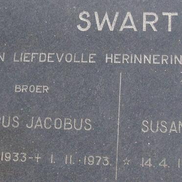 SWART Petrus Jacobus 1922-1973 :: SWART Susanna Johanna 1924-1962