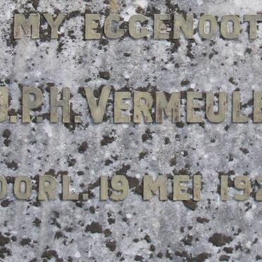 VERMEULEN J.P.H. -1921