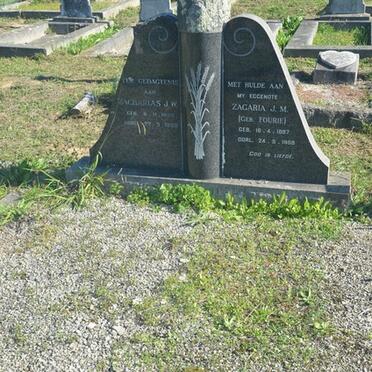 ? Zacharias J.W. 18?9-19?5 & Zagaria FOURIE J.M. 1897-1968