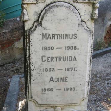 BEYERS Marthinus 1850-1908 &amp; Gertruida 1852-1871 :: BEYERS Adine 1856-1890