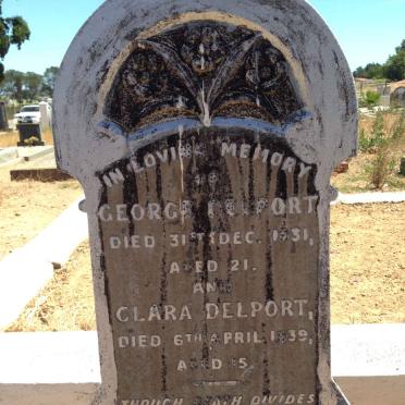 DELPORT George -1931 :: DELPORT Clara -1939