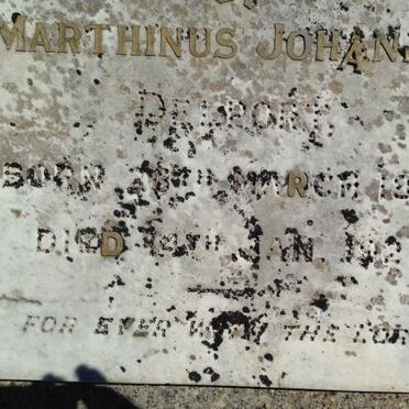 DELPORT Johannes 1845-1916 :: DELPORT Marthinus Johannes 1896-1928