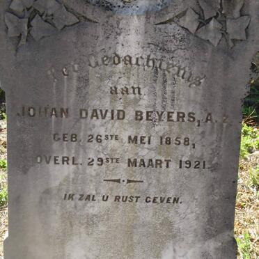 BEYERS Johan David 1858-1921