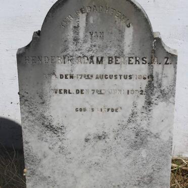 BEYERS Henderik Adam 1861-1902