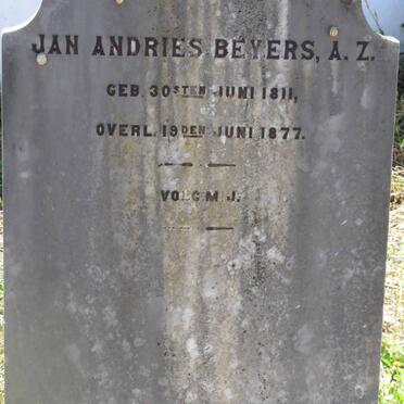 BEYERS Jan Andries 1811-1877
