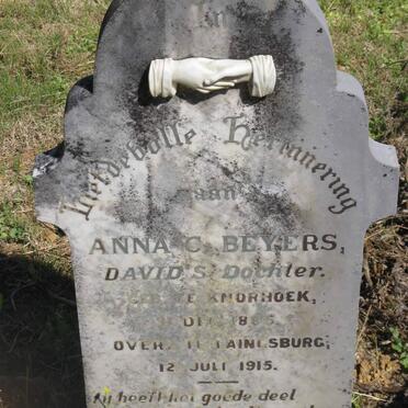 BEYERS Anna C. 1885-1915