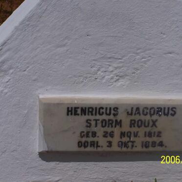 ROUX Henricus Jacobus Storm 1812-1884
