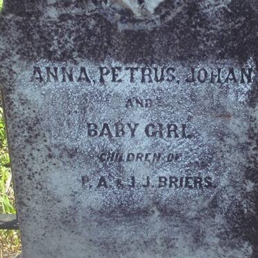 BRIERS Anna :: BRIERS Petrus :: BRIERS Johan :: BRIERS baby girl