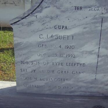 LOUW C.J. 1920-1992 &amp; Helene E.R. BRIERS 1926-1980