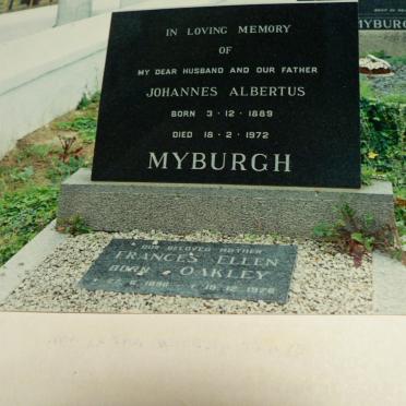 MYBURGH Johannes Albertus 1889-1972 &amp; Frances Ellen OAKLEY 1896-1976