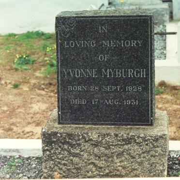 MYBURGH Yvonne 1928-1931