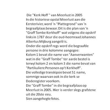 2. Inligting - Meerlust kerkhof