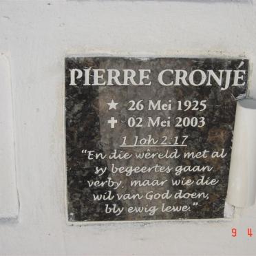 CRONJE Pierre 1925-2003