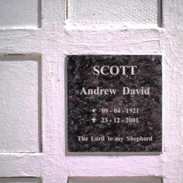 SCOTT Andrew David 1921-2001