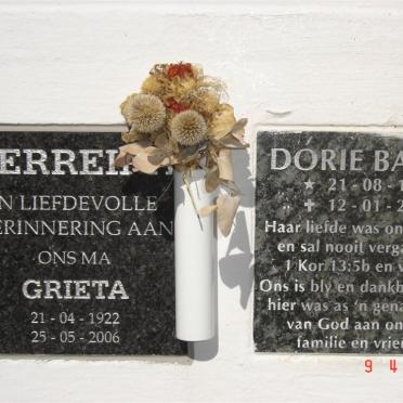 FERREIRA Grieta 1922-2006 :: BAARD Dorie 1934-2004