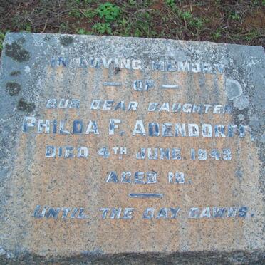 ADENDORFF Philda F. -1943