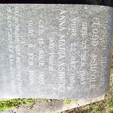 ASHPOLE Joseph Edward Flood 1893-1950 &amp; Anna Maria VOIGT 1895-195?