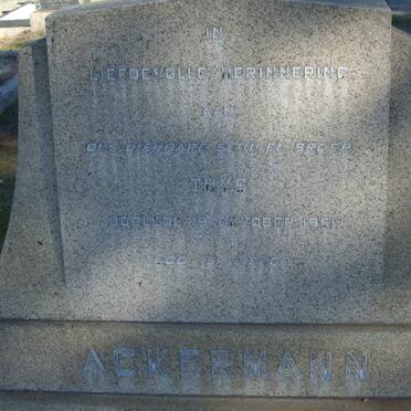 ACKERMANN Thys -1951