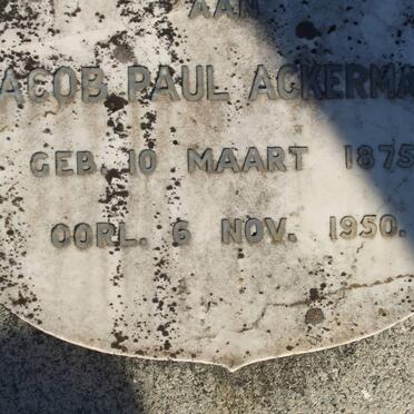 ACKERMANN Jacob Paul 1875-1950