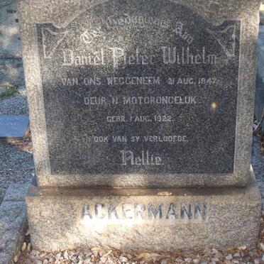 ACKERMANN Daniel Pieter Wilhelm 1922-1947