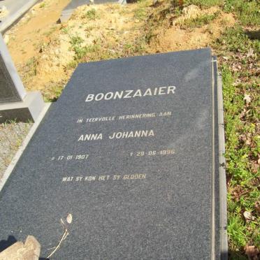 BOONZAAIER Anna Johanna 1907-1996