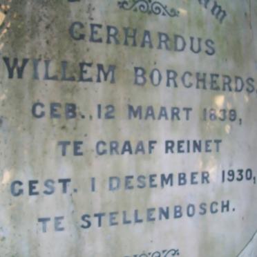 BORCHERDS Gerhardus Willem 1839-1930