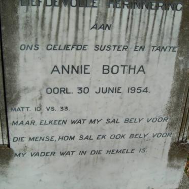 BOTHA Annie -1954