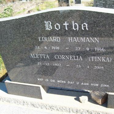 BOTHA vanne