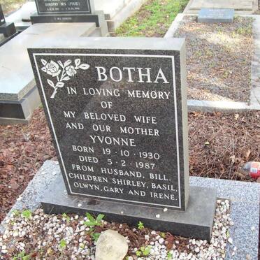 BOTHA Yvonne 1930-1987