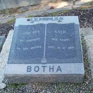 BOTHA Katie nee FAURE -1968