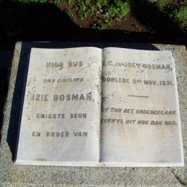 BOSMAN Izie -1931