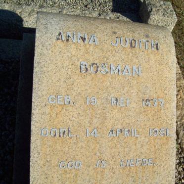BOSMAN Anna Judith 1877-1951