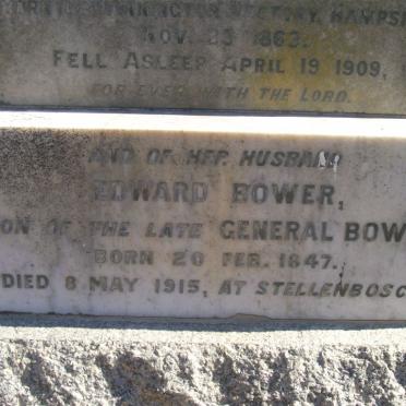 BOWER Edward 1847-1915 &amp; Gertrude Ann HARRESON 1963-1909