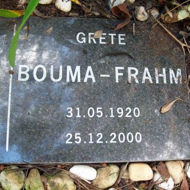 BOUMA-FRAHM Grete 1920-2000